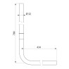 Tube de chasse PVC encastré / TC coudé Ø32