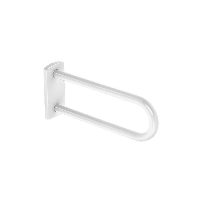 Barre de maintien fixe Nylon blanc antibactérien NylonClean, L. 650 mm - Ø32