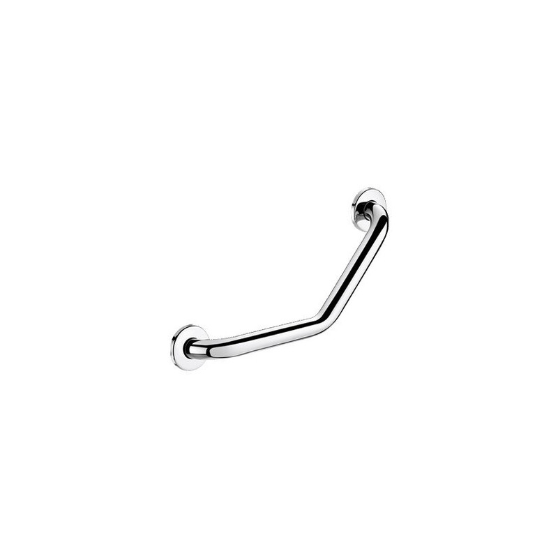 Barre à 135° Ø32 220x220 2 points fixation Inox poli brillant