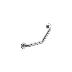 Barre à 135° Ø32 220x220 2 points fixation Inox satiné