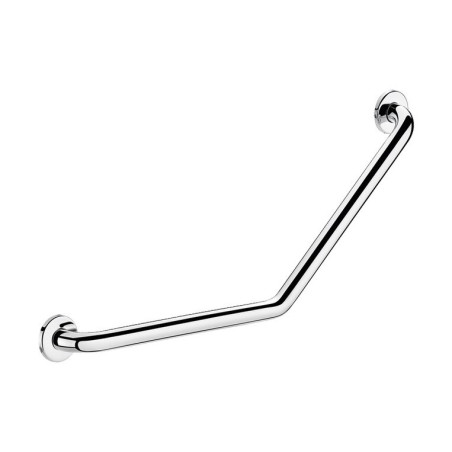 Barre à 135° Ø32 400x400 2 points fixation Inox poli brillant