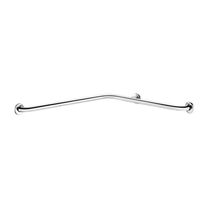 Barre coudée 2 murs Ø32 750x750 Inox poli brillant