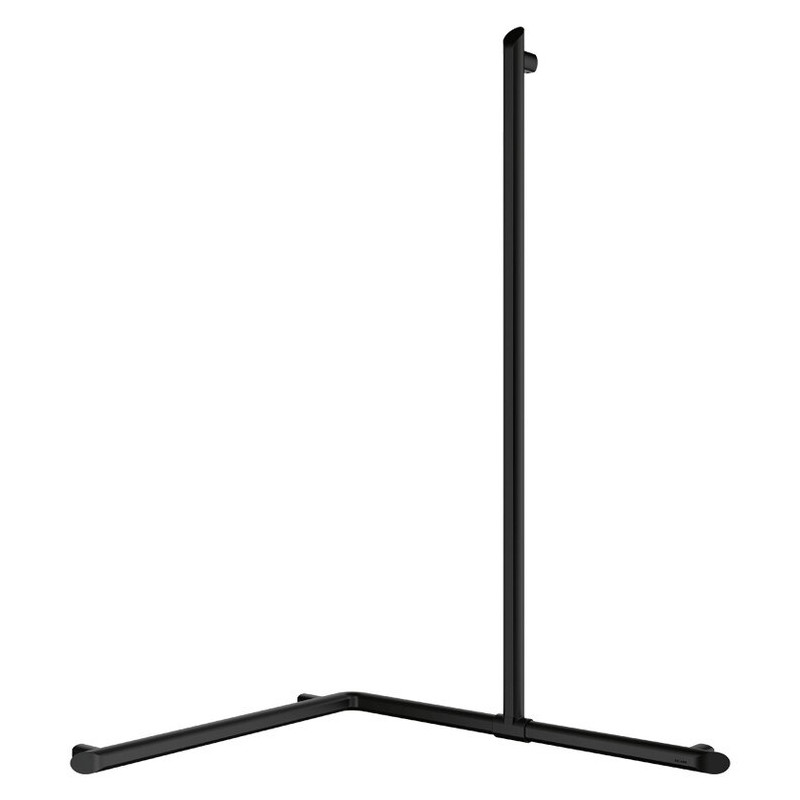 Barre de douche d'angle avec remontée verticale coulissante Be-Line® - Ø35 - noir mat