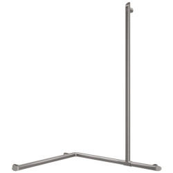 Barre de douche d'angle avec remontée verticale coulissante Be-Line® - Ø35 - anthracite