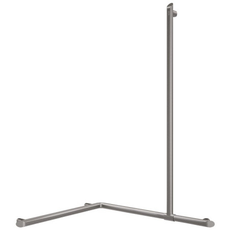 Barre de douche d'angle avec remontée verticale coulissante Be-Line® - Ø35 - anthracite