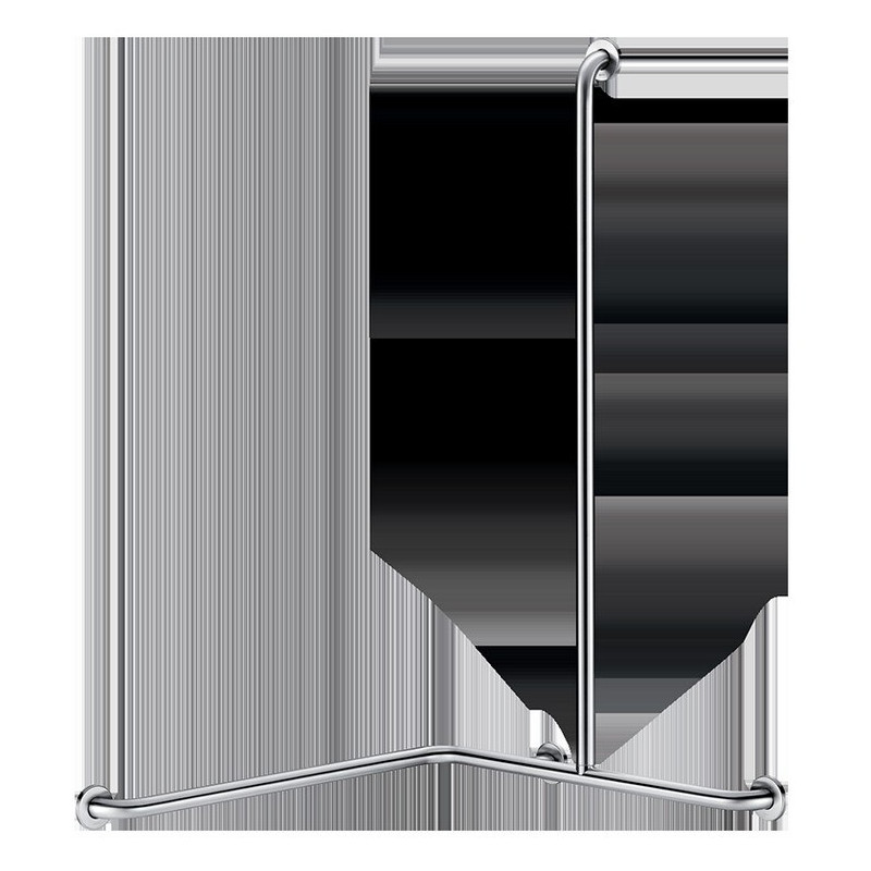 Barre de douche d'angle avec remontée verticale Inox satiné - Ø32 - droite