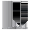 Barre de douche d'angle avec remontée verticale Inox satiné - Ø32 - droite