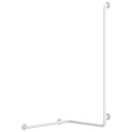 Barre de douche d'équerre Ø32 Nylon blanc