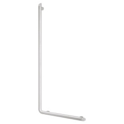 Barre de maintien en L Be-Line® Ø35 H.1130 aluminium blanc