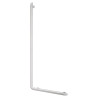 Barre de maintien en L Be-Line® Ø35 H.1130 aluminium blanc