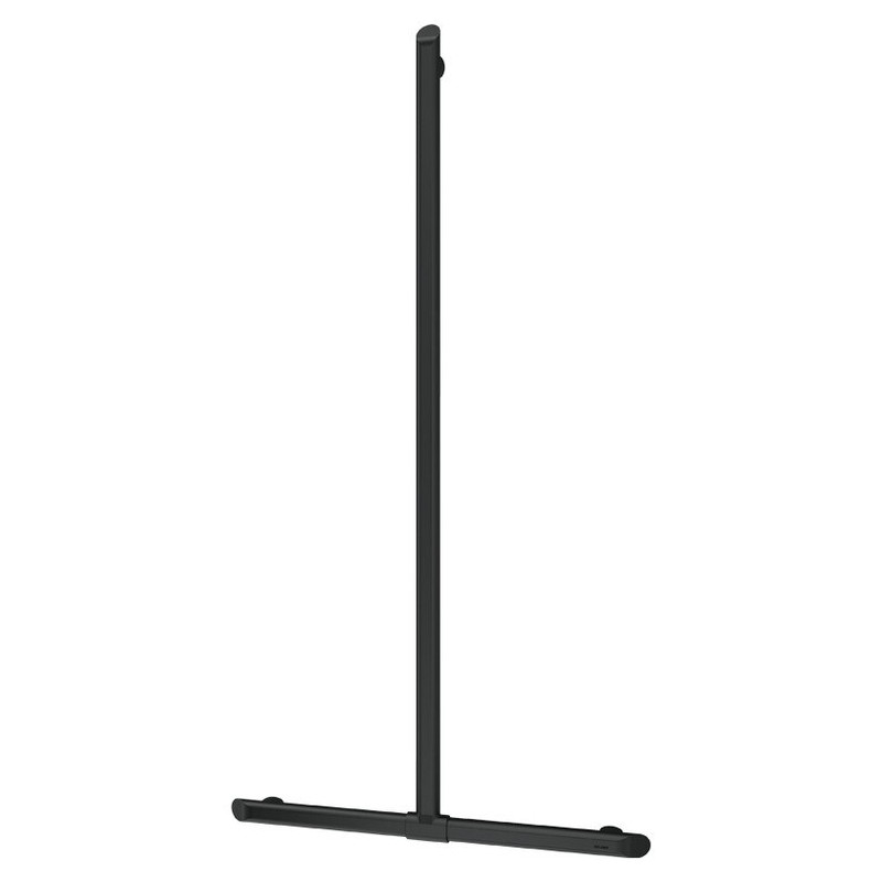 Barre de maintien en T Be-Line® Ø35 H.1130x500 alu noir mat