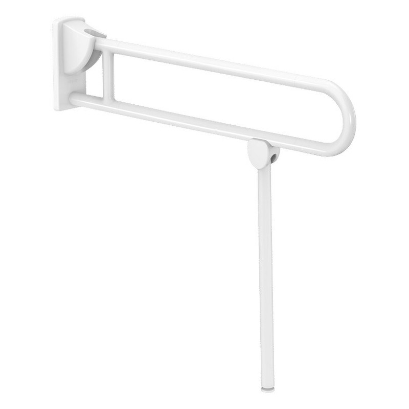 Barre rabattable avec béquille Ø32 L.850 Nylon blanc