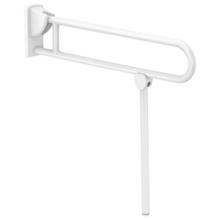 Barre rabattable avec béquille Ø32 L.850 Nylon blanc