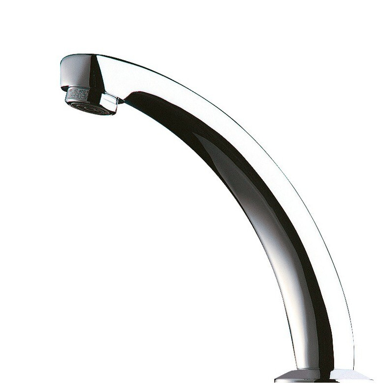 Bec fixe fondu M1/2" L.140 - H.120 brise-jet réglable