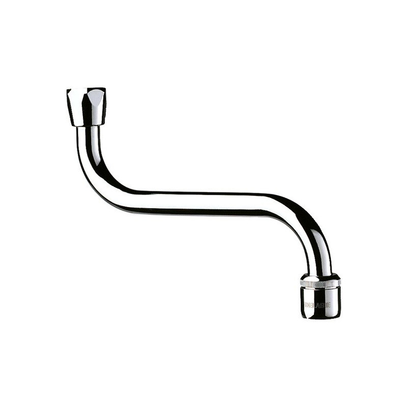 Bec horizontal F1/2" L.120 - H.120 brise-jet réglable