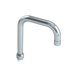 Bec tube orientable Ø22, sortie BIOSAFE, H.100 L.150