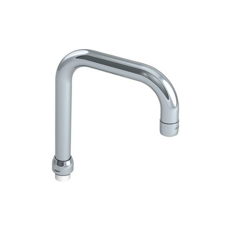 Bec tube orientable Ø22, sortie BIOSAFE, H.100 L.150