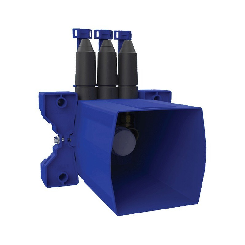 Boîtier encastré étanche pour mitigeur mécanique douche sans coude - kit 1/2