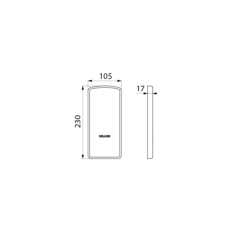 Cache fixations pour barre rabattable Be-Line avec plaque de fixation