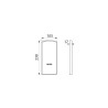 Cache fixations pour barre rabattable Be-Line avec plaque de fixation