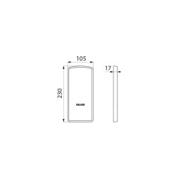 Cache fixation chromé (pour barre 510160-510164-510162-510170)
