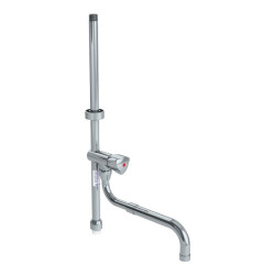 Colonne de prélavage courte F3/4" avec bec télescopique