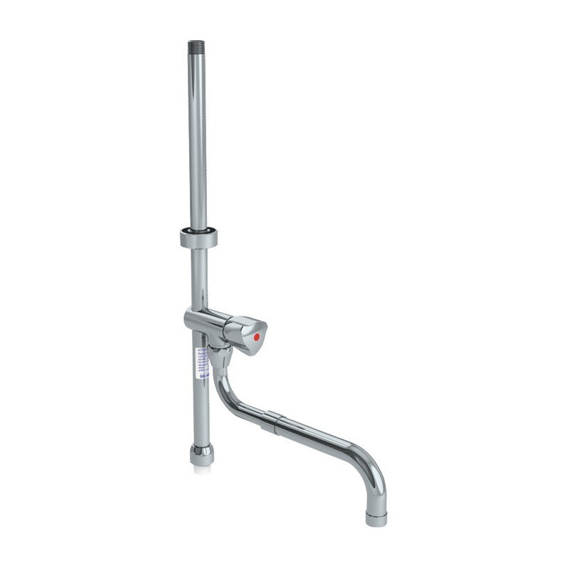 Colonne de prélavage courte F3/4" avec bec télescopique