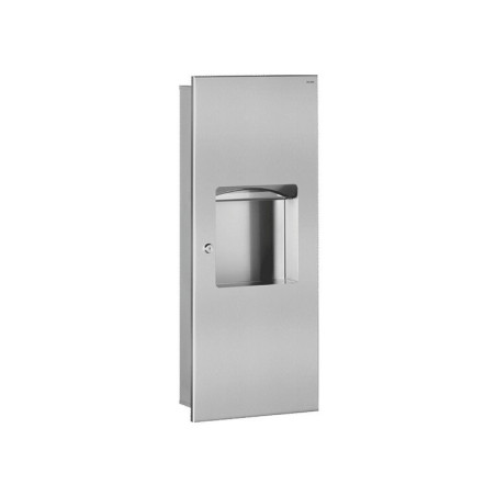 Combi distributeur essuie-mains et poubelle encastré 10L