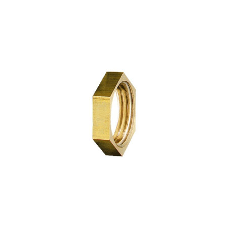 Contre écrou F1/2" H.6 laiton