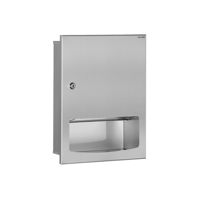 Distributeur essuie-mains encastré Inox 304 satiné