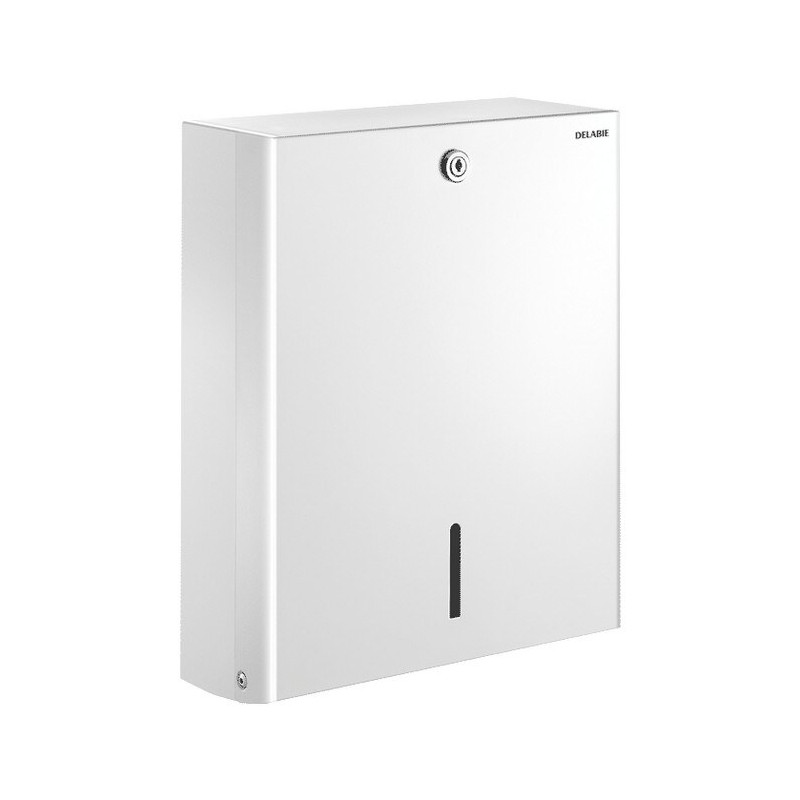 Distributeur d'essuie-mains enchevêtrés époxy blanc - 500 formats