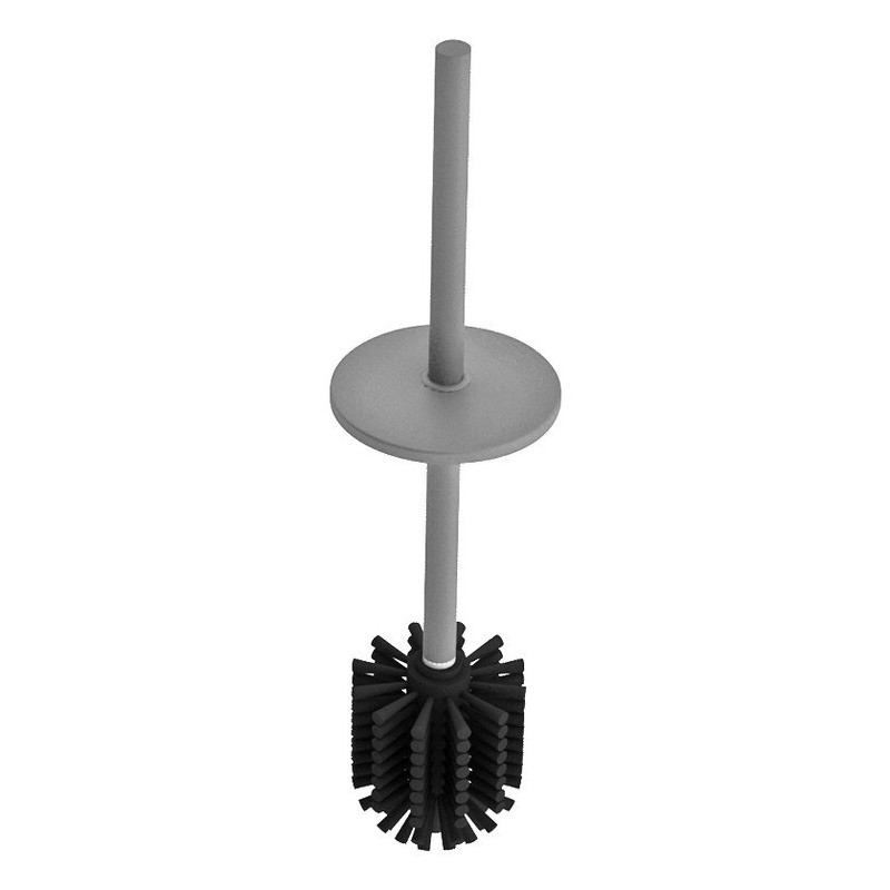 Ensemble brosse WC avec couvercle Inox anthracite métallisé