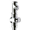 Kit TEMPOCHASSE WC 1" robinet apparent ~7sec + robinet arrêt droit