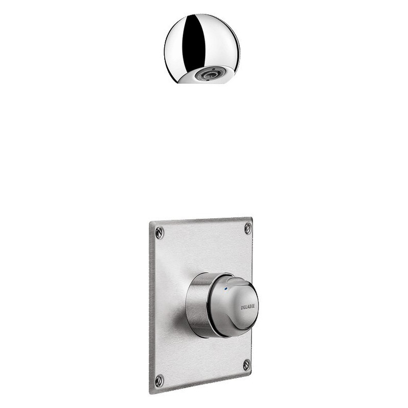 Kit TEMPOMIX douche M1/2" mitigeur encastré/plaque + ROUND
