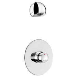 Kit TEMPOSOFT 2 douche M1/2" robinet encastré ~30sec + ROUND