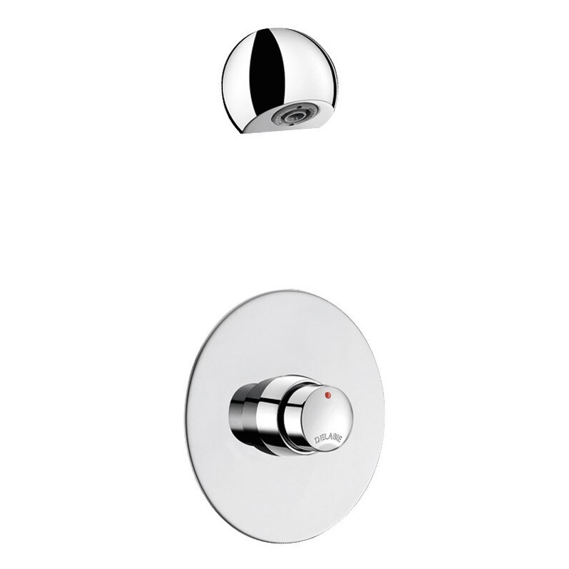 Kit TEMPOSOFT 2 douche M1/2" robinet encastré ~30sec + ROUND