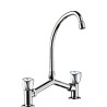 Mélangeur lavabo 2 trous M1/2" entraxe 100-240 mm