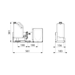 Module 3 fonctions pour installation derrière un miroir - automatique sèche
