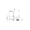Nourrice alimentation encastré M1/2" pour TEMPOMIX 3 kit1/2