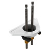 Platine de fixation + tiges filetées L.130 mm pour mitigeurs