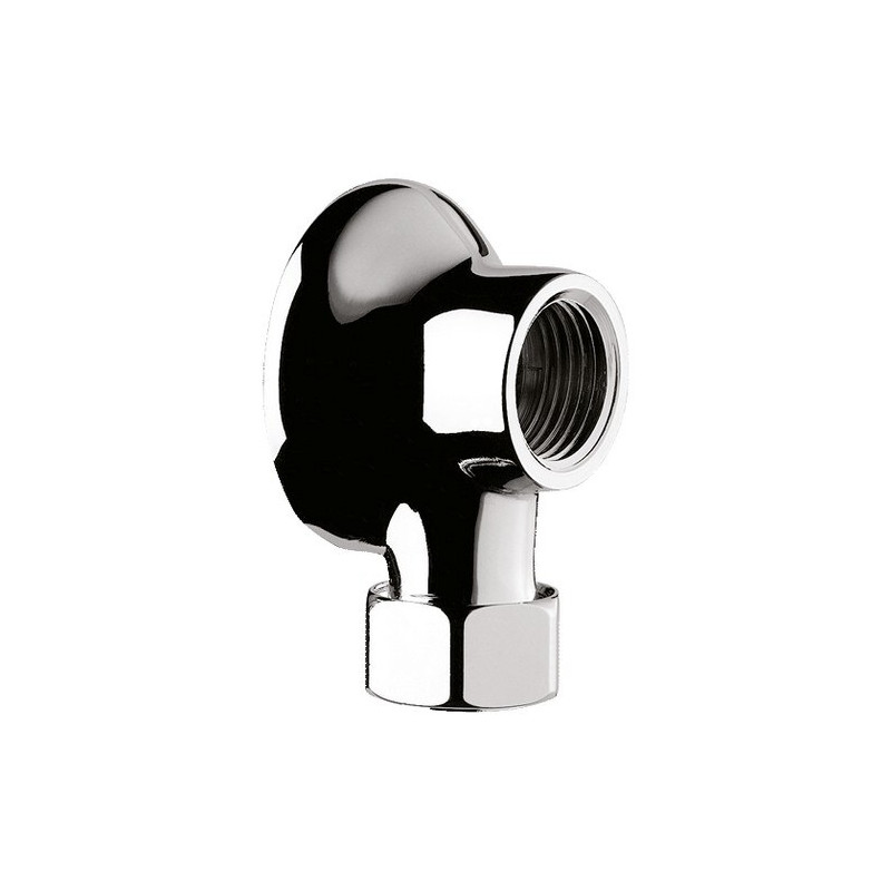 Raccord applique chromé MF1/2" avec écrou CB Ø14