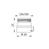 Raccord sortie M24x100 pour filtre robinet BIOFIL