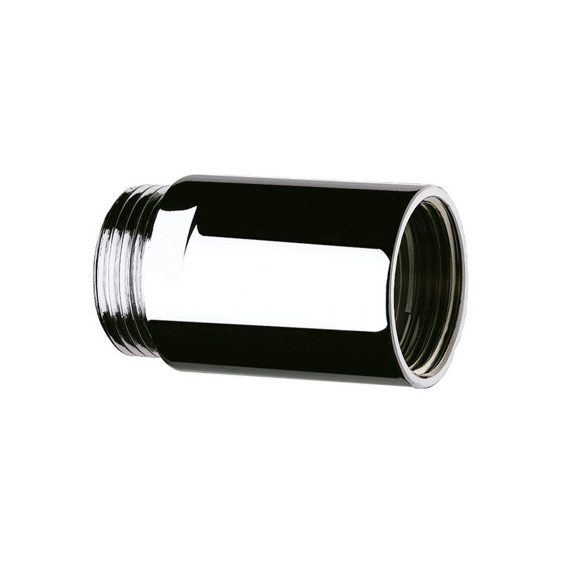 Rallonge chromée MF1/2" L.100 Ø24 pour robinet mural