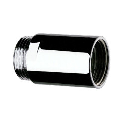 Rallonge chromée MF1/2" L.40 Ø24 pour robinet mural