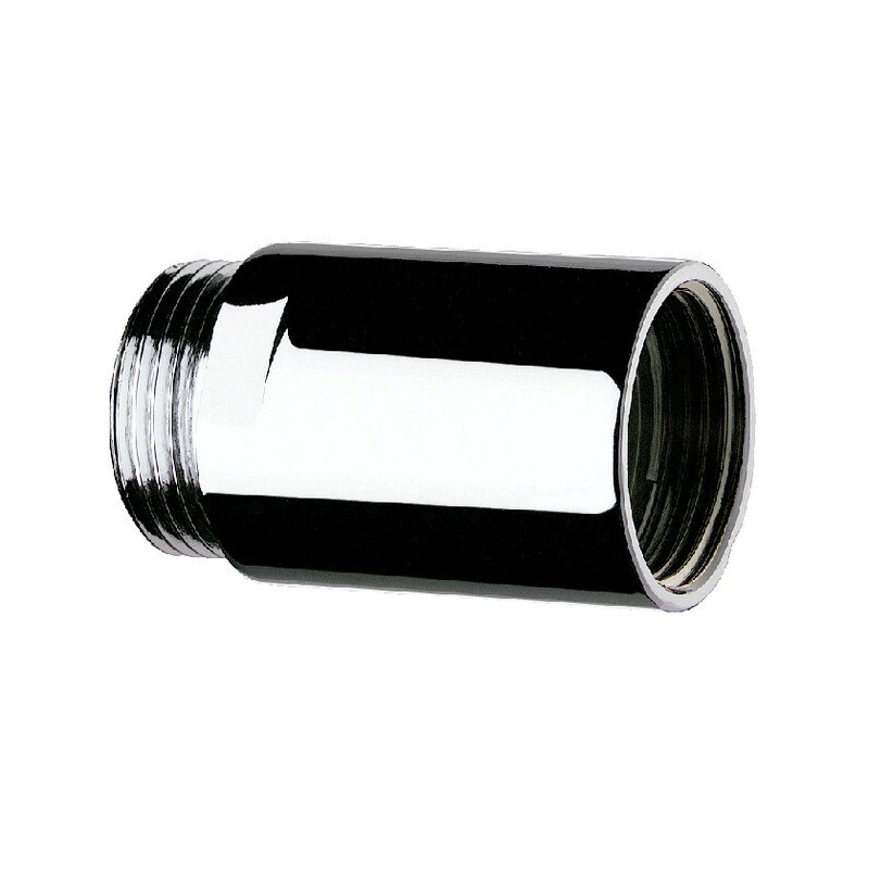 Rallonge chromée MF1/2" L.40 Ø24 pour robinet mural