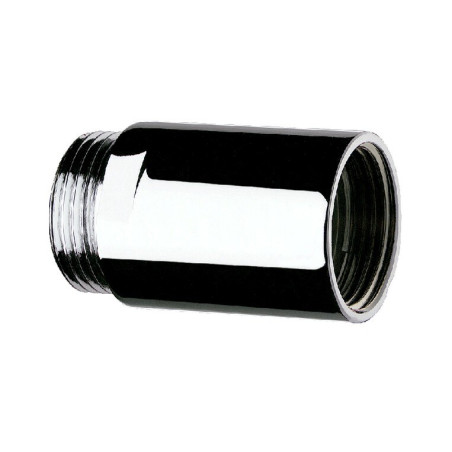 Rallonge chromée MF1/2" L.40 Ø24 pour robinet mural