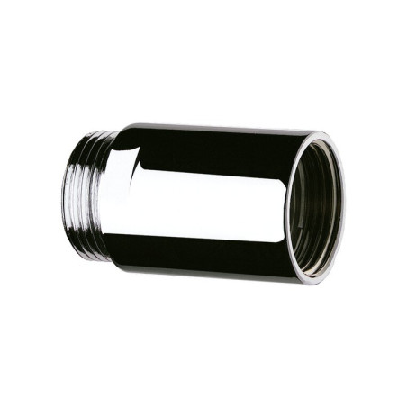Rallonge chromée MF1/2" L.50 Ø24 pour robinet mural