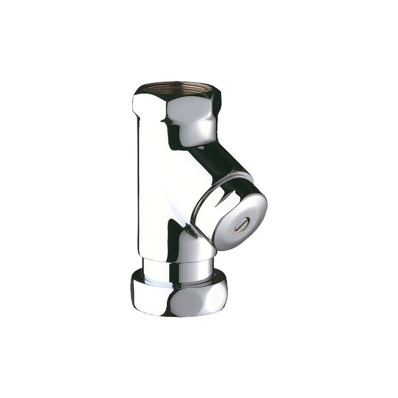 Robinet d'arrêt droit + réglage de débit F1"- F1"1/4 chromé