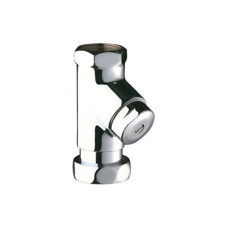 Robinet d'arrêt droit + réglage de débit F1"- F1"1/4 chromé
