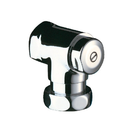 Robinet d'arrêt équipé + réglage de débit FF3/4" chromé